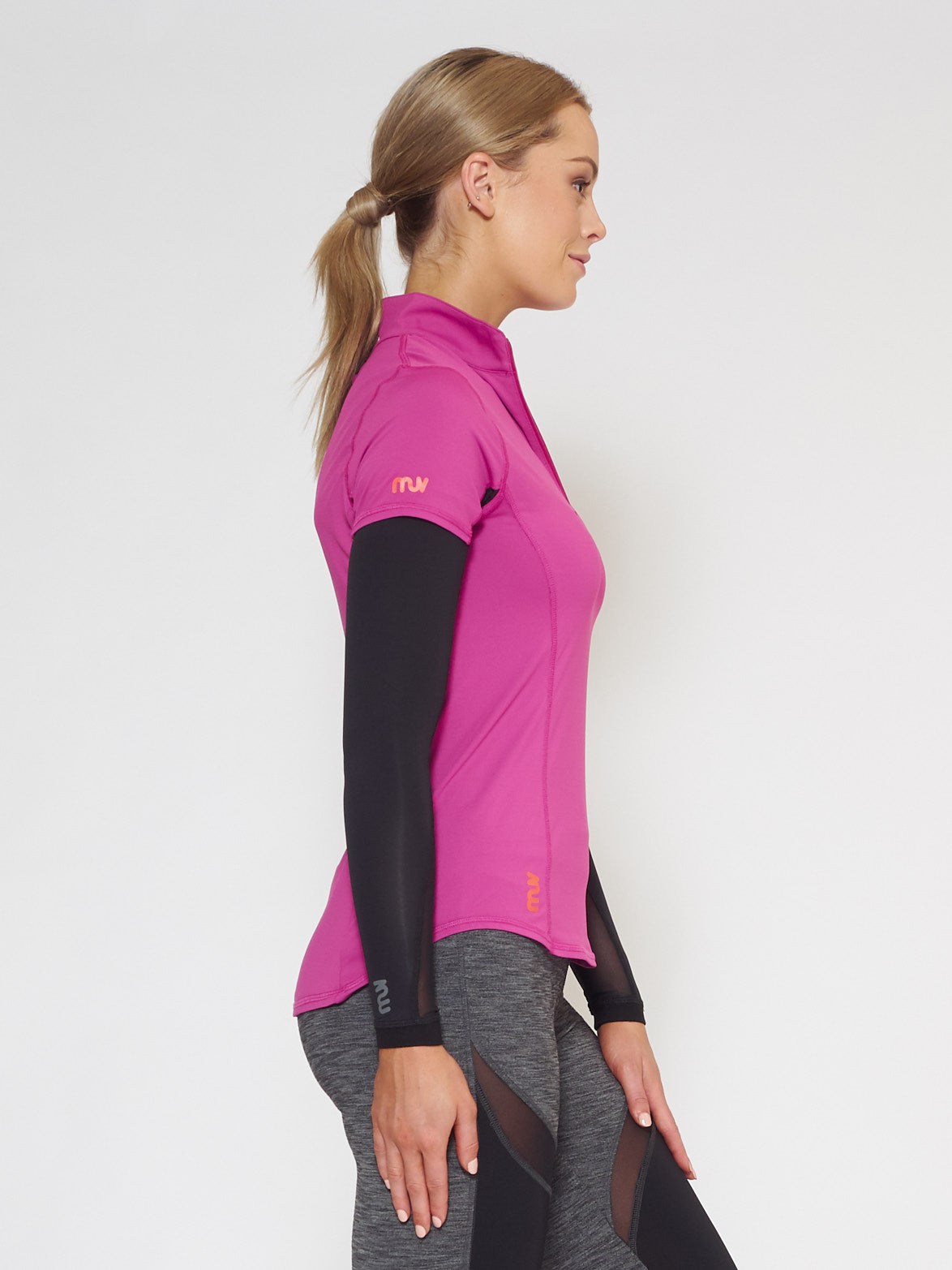 MUV Sportswear_FLARE MUV Tube Sleeve with Mesh_Colour Black_UV Protecting Sportswear