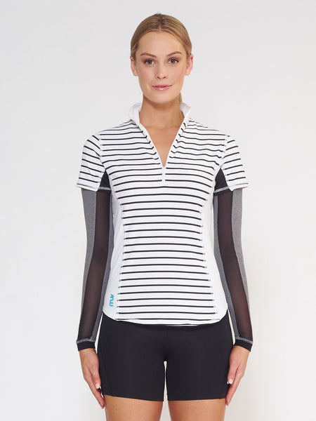 MUV Sportswear_FLARE MUV Tube Sleeve with Mesh_Colour Steel_UV Protecting Sportswear