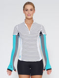 MUV Sportswear_SCORCH Full-Arm GLUV_Colour Scuba Blue_UV Protecting Sportswear