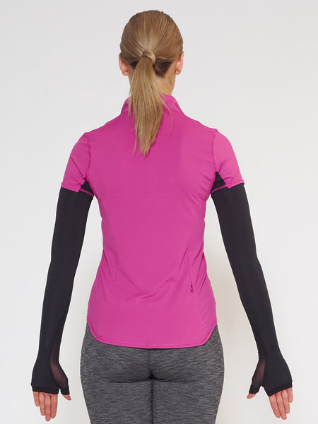 MUV Sportswear_SCORCH Full-Arm GLUV with Mesh_Colour Black_UV Protecting Sportswear