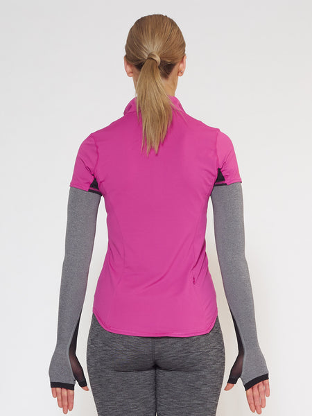 MUV Sportswear_SCORCH Full-Arm GLUV with Mesh_Colour Steel_UV Protecting Sportswear