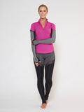 MUV Sportswear_SCORCH Full-Arm GLUV with Mesh_Colour Steel_UV Protecting Sportswear