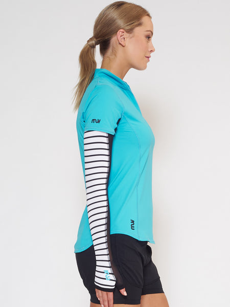 MUV Sportswear_SCORCH Full-Arm GLUV with Mesh_Colour Stripe_UV Protecting Sportswear