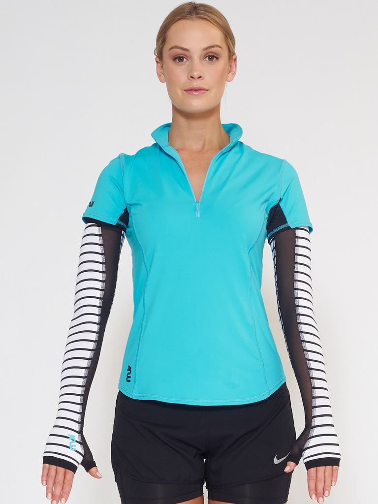 MUV Sportswear_SCORCH Full-Arm GLUV with Mesh_Colour Stripe_UV Protecting Sportswear