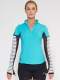 MUV Sportswear_SCORCH Full-Arm GLUV with Mesh_Colour Stripe_UV Protecting Sportswear