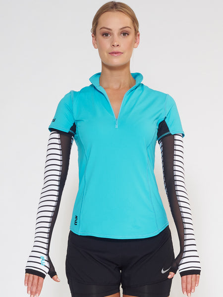 MUV Sportswear_SCORCH Full-Arm GLUV with Mesh_Colour Stripe_UV Protecting Sportswear