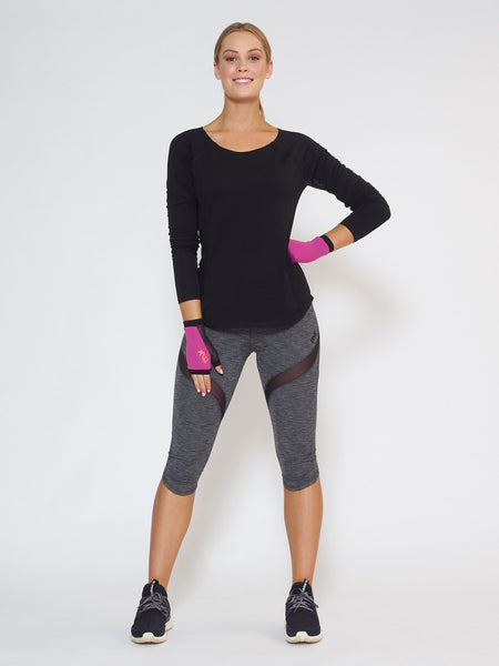 MUV Sportswear_OZONE GLUV with Mesh_Colour Wild Purple_UV Protecting Sportswear