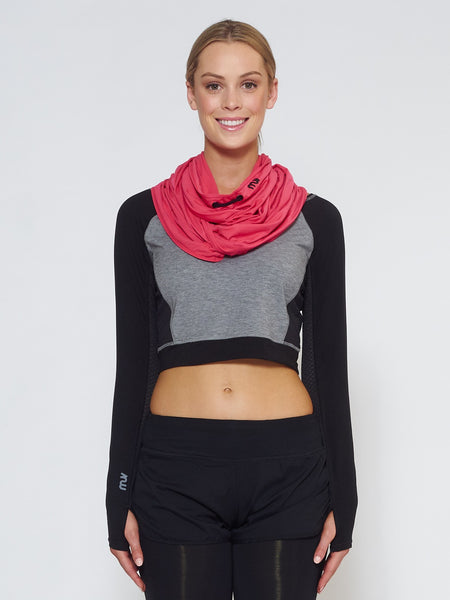 MUV Sportswear_ECLIPSE Sun Hood/Scarf_Colour Azalea_UV Protecting Sportswear