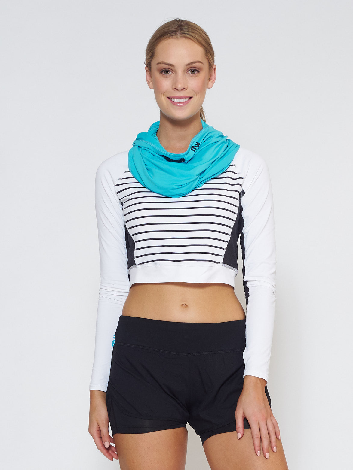 MUV Sportswear_ECLIPSE Sun Hood/Scarf_Colour Scuba Blue_UV Protecting Sportswear