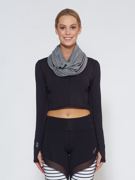 MUV Sportswear_ECLIPSE Sun Hood/Scarf_Colour Steel_UV Protecting Sportswear