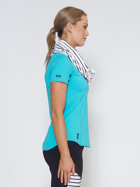 MUV Sportswear_ECLIPSE Sun Hood/Scarf_Colour Stripe_UV Protecting Sportswear