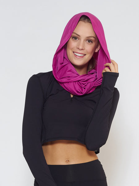 MUV Sportswear_ECLIPSE Sun Hood/Scarf_Colour Wild Purple_UV Protecting Sportswear
