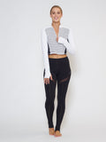 MUV Sportswear_BREEZE Long-Sleeve Collared Crop_Colour Stripe_UV Protecting Sportswear