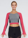 MUV Sportswear_VENT Long-Sleeve Crop_Colour Azalea_UV Protecting Sportswear