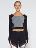 MUV Sportswear_VENT Long-Sleeve Crop_Colour Black_UV Protecting Sportswear