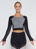 MUV Sportswear_VENT Long-Sleeve Crop_Colour Black_UV Protecting Sportswear
