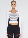 MUV Sportswear_VENT Long-Sleeve Crop_Colour Stripe_UV Protecting Sportswear