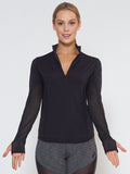 MUV Sportswear_LIQUID Long-Sleeve Collared Shirt_Colour Black_UV Protecting Sportswear