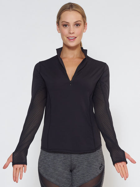 MUV Sportswear_LIQUID Long-Sleeve Collared Shirt_Colour Black_UV Protecting Sportswear