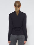 MUV Sportswear_LIQUID Long-Sleeve Collared Shirt_Colour Black_UV Protecting Sportswear