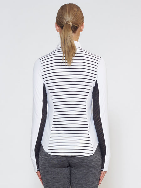 MUV Sportswear_LIQUID Long-Sleeve Collared Shirt_Colour Stripe_UV Protecting Sportswear