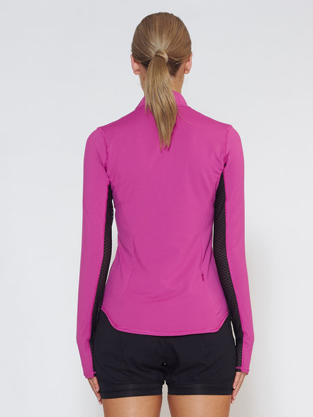 MUV Sportswear_LIQUID Long-Sleeve Collared Shirt_Colour Wild Purple_UV Protecting Sportswear