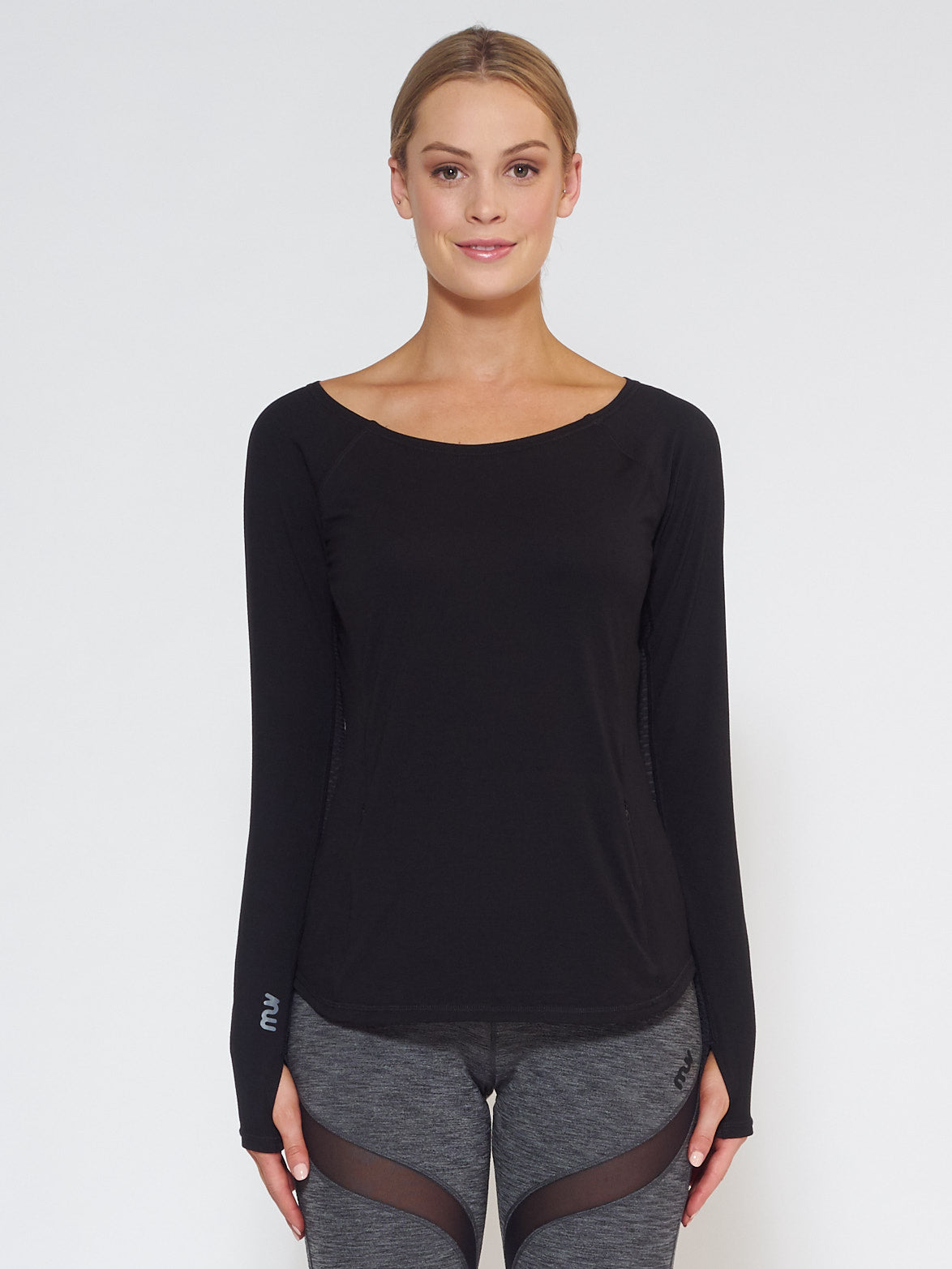 MUV Sportswear_DRIFT Long-Sleeve Top_Colour Black_UV Protecting Sportswear