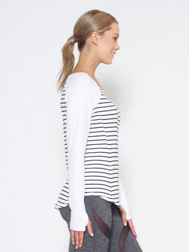 MUV Sportswear_DRIFT Long-Sleeve Top_Colour Stripe_UV Protecting Sportswear