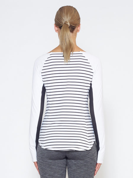 MUV Sportswear_DRIFT Long-Sleeve Top_Colour Stripe_UV Protecting Sportswear