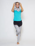 MUV Sportswear_VAPOUR Short-Sleeve Collared Top_Colour Scuba Blue_UV Protecting Sportswear