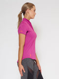 MUV Sportswear_VAPOUR Short-Sleeve Collared Top_Colour Wild Purple_UV Protecting Sportswear