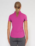 MUV Sportswear_VAPOUR Short-Sleeve Collared Top_Colour Wild Purple_UV Protecting Sportswear
