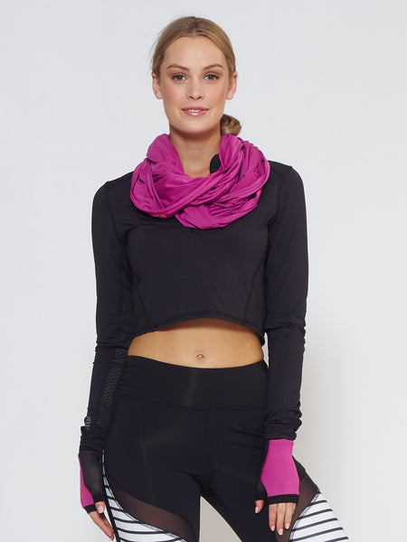 MUV Sportswear_ECLIPSE Sun Hood/Scarf_Colour Wild Purple_UV Protecting Sportswear
